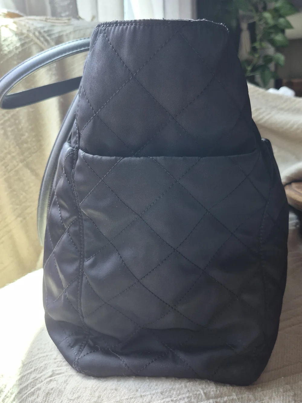 kate spade Classy Quilted Black Tote/Diaper Bag